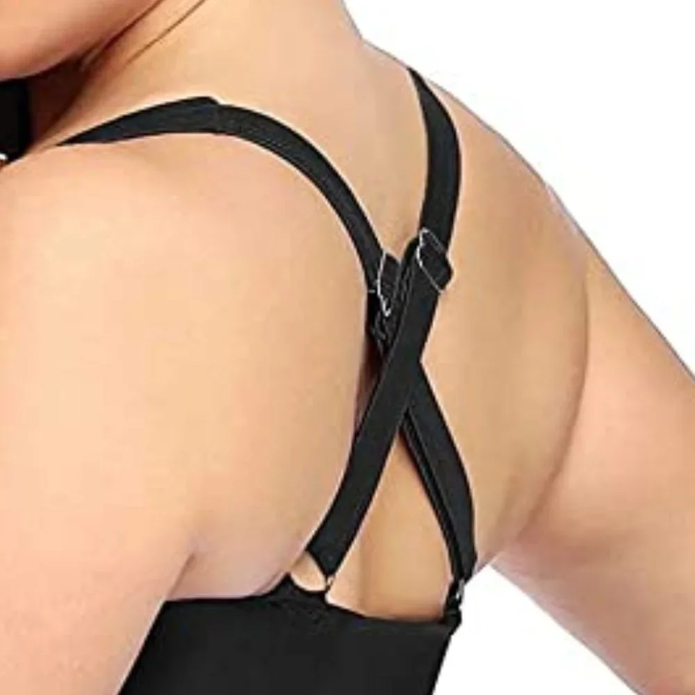 YONIQUE Lace up Plunge Front One Piece swimsuit 🏖️ NEW WITH TAG!!!